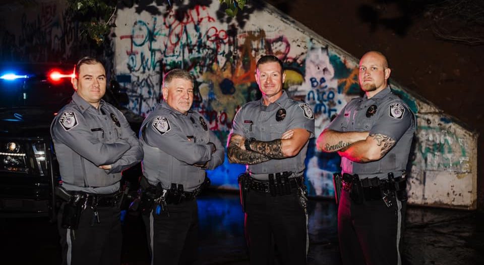 elk city police department - PTL. Lowry, SGT. Chaney, LT. George and CPL. Meyer 